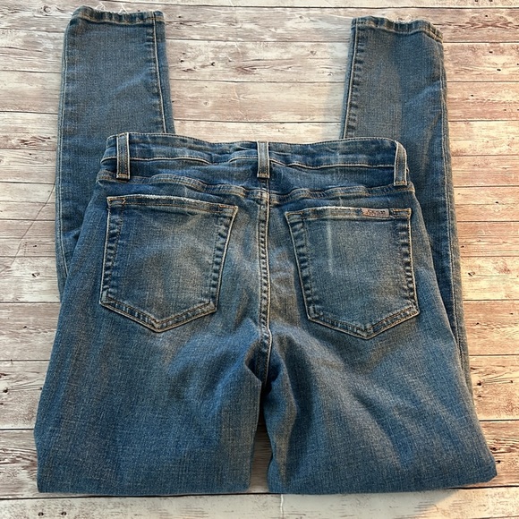 Joes Jeans Medium Wash Distressed High Rise Skinny Ankle Jeans - Picture 4 of 8